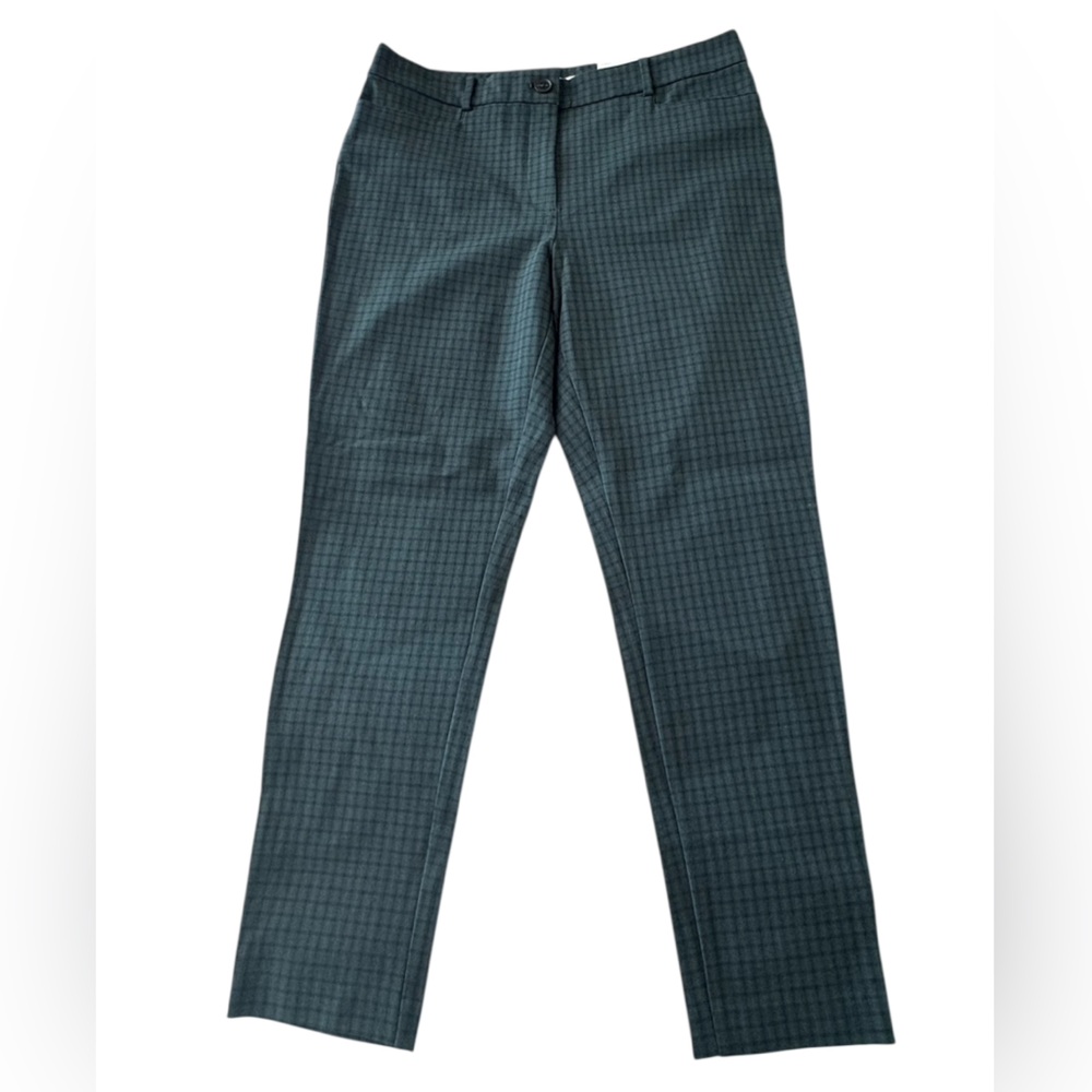 LOFT Dark Checkered Chinos